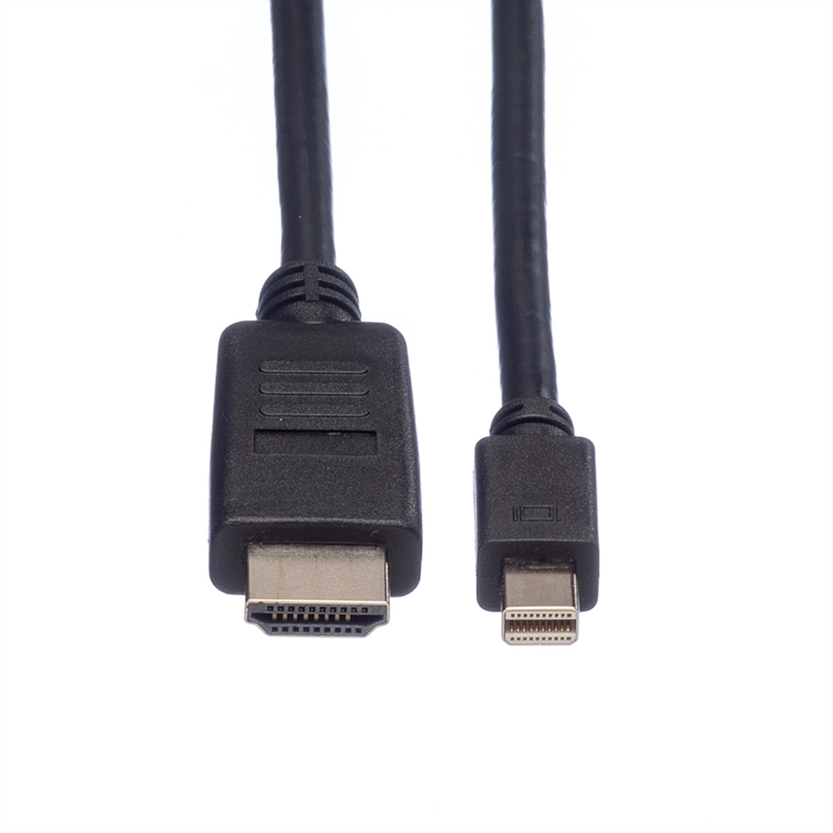 ROLINE Mini DisplayPort auf HDMI Kabel DP 1.1 1080p 60 Hz – 1 m – für MacBook, Laptop, TV
