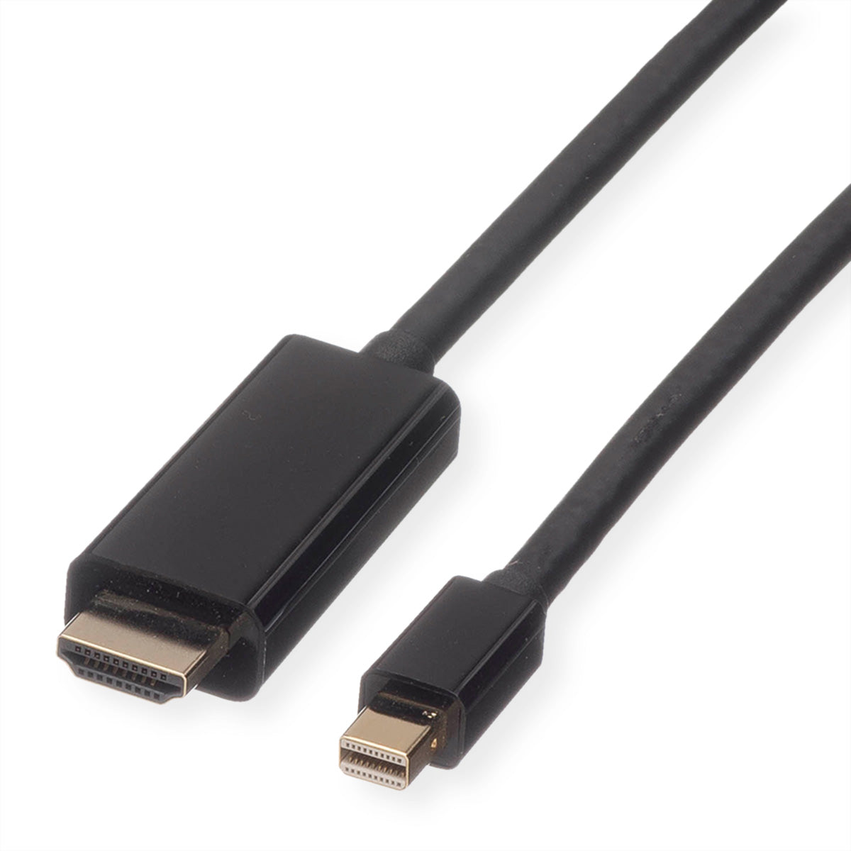 ROLINE Mini DisplayPort auf HDMI Kabel DP 1.2 4K 60 Hz – 1 m – für Geräte mit HDMI-Eingang