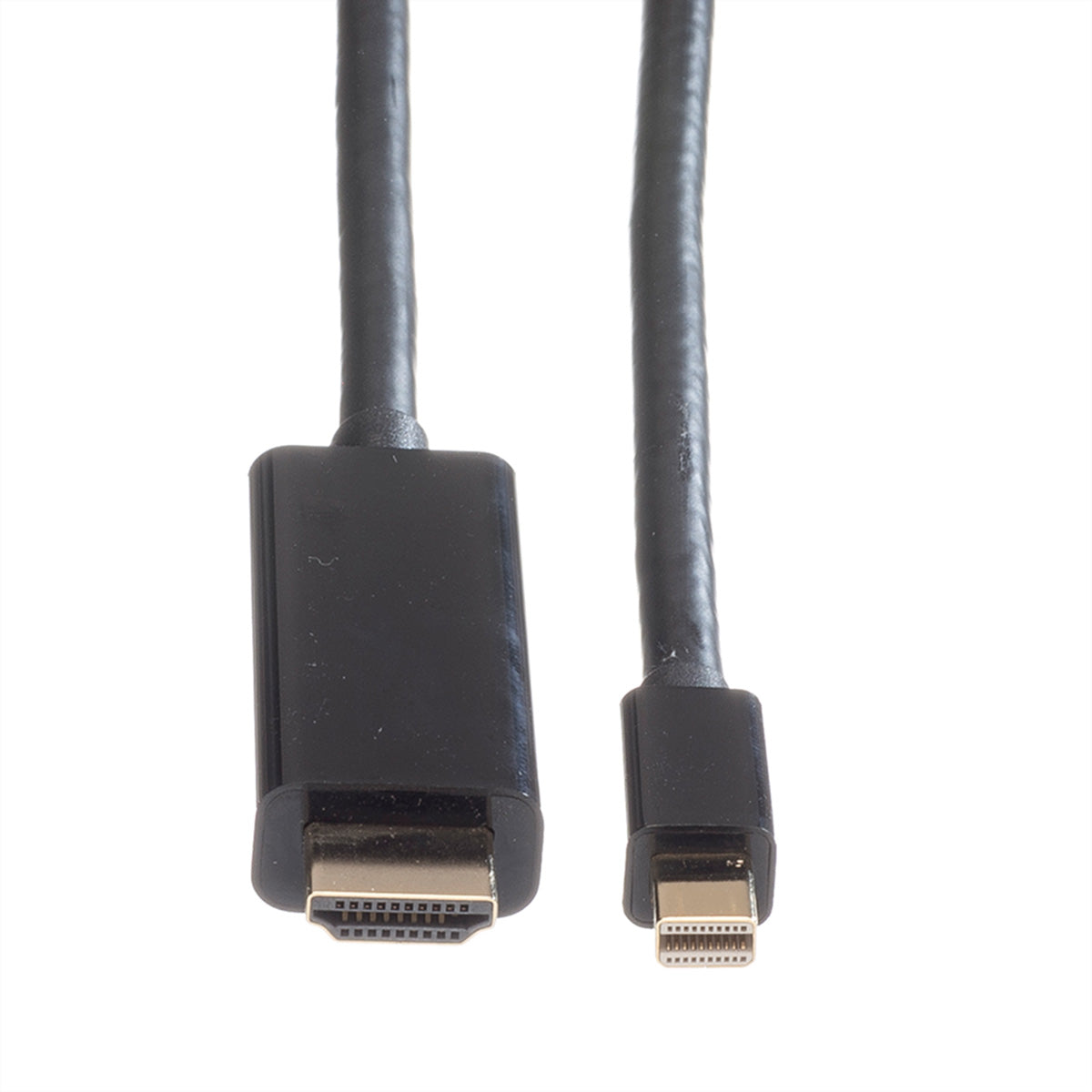 ROLINE Mini DisplayPort auf HDMI Kabel DP 1.2 4K 60 Hz – 2 m – für Laptop, PC, TV