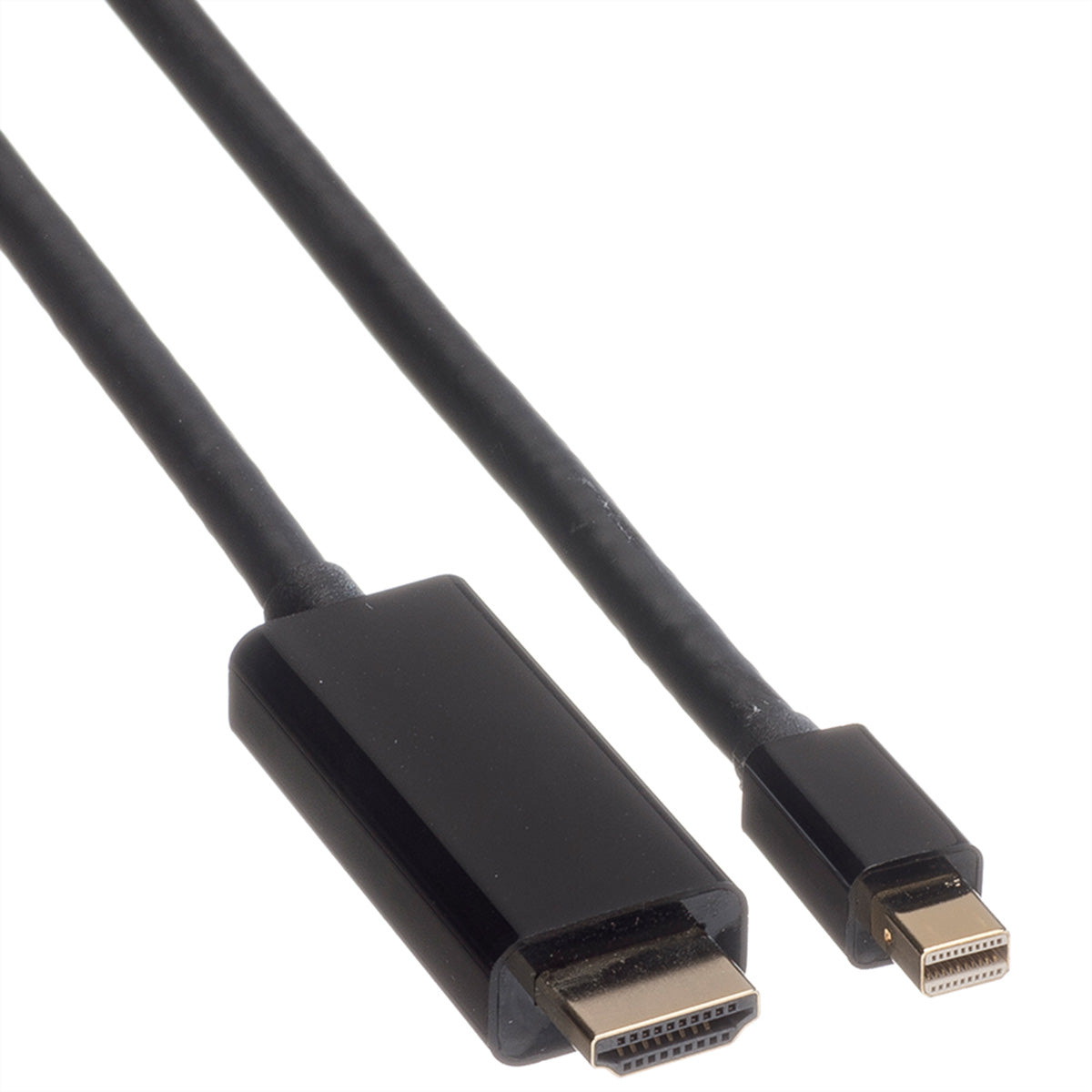 ROLINE Mini DisplayPort auf HDMI Kabel DP 1.2 4K 60 Hz – 1 m – für Geräte mit HDMI-Eingang