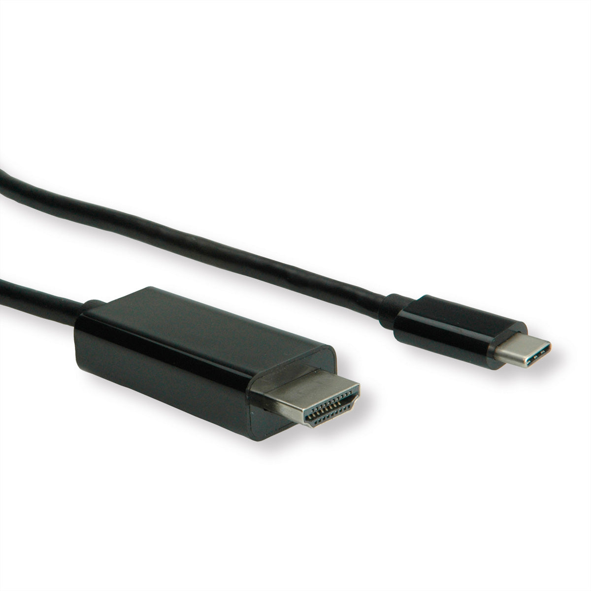 ROLINE USB-C zu HDMI Kabel – 4K (3840 × 2160) @ 60 Hz, 2 m, für Geräte mit USB-C (DP Alt Mode)