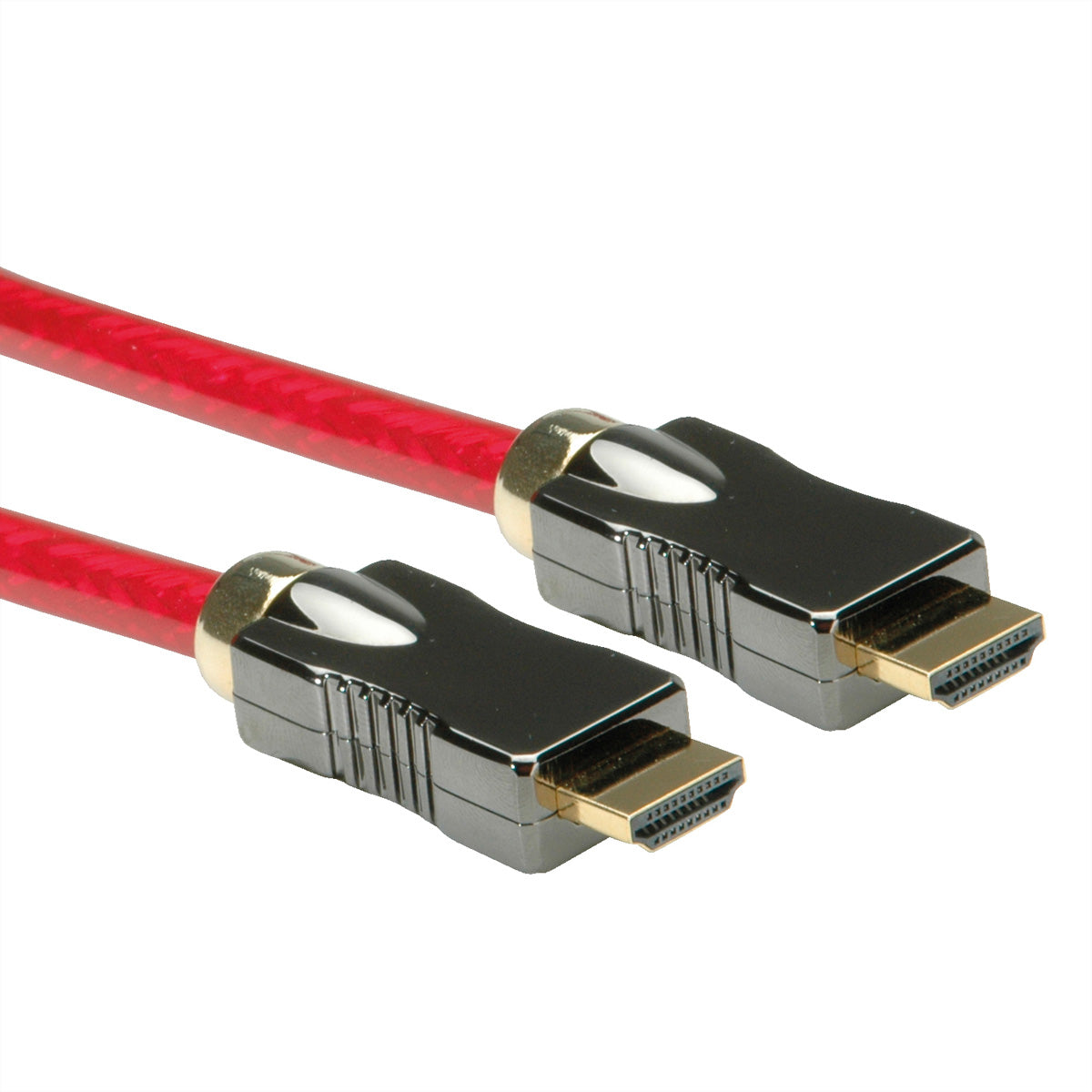 ROLINE HDMI Kabel HDMI 2.1 – 8K 60 Hz – 5 m – Ethernet – Rot