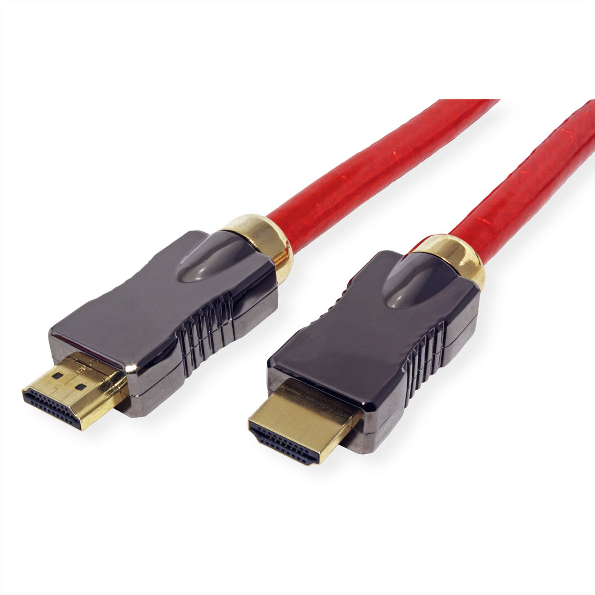 ROLINE HDMI Kabel HDMI 2.1 8K 60 Hz – 3 m – ARC, Ethernet – Rot