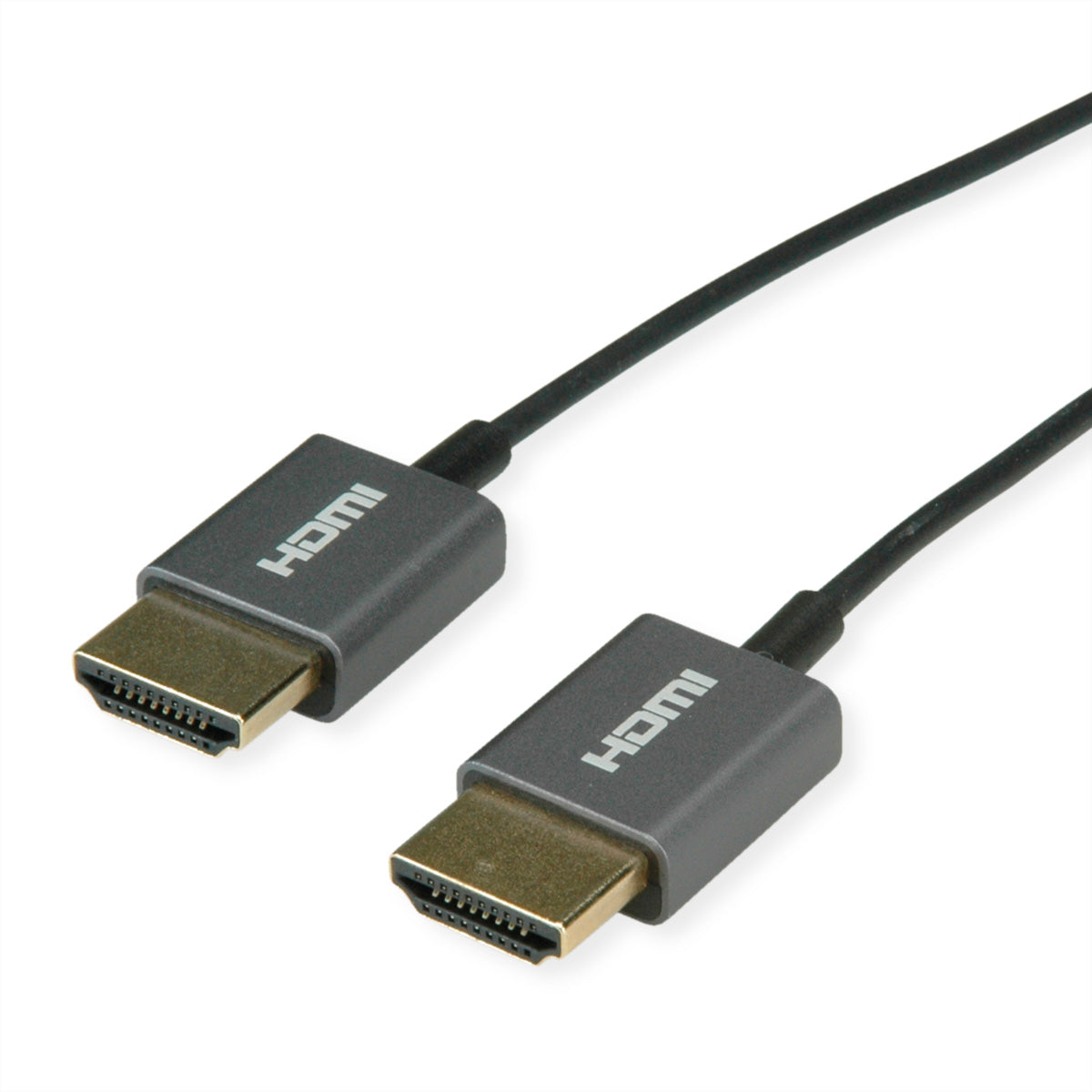 ROLINE HDMI Kabel (A–A, M–M) HDMI 2.0 4K 60 Hz – 2 m – HDR, Ethernet