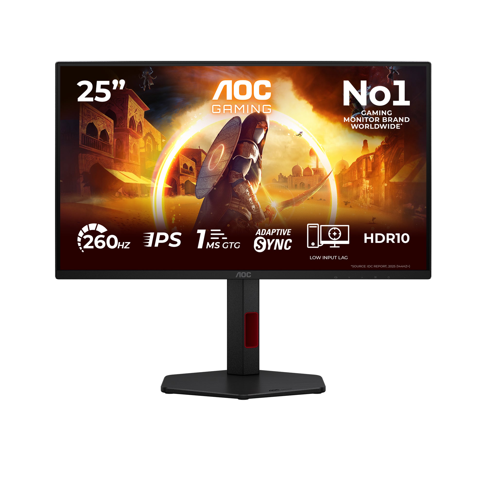 AOC 25G4ZR – 24,5", 1920 × 1080 (Full HD), IPS, 260 Hz, HDR10