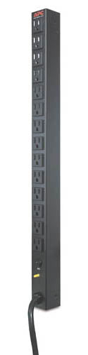 APC Rack-PDU Basic 0U, einphasig 120 V 20 A, (14×NEMA 5-15R), Eingang NEMA L5-20P, 3,66 m – schwarz