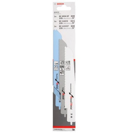 Bosch Professionelles Säbelsägeblatt – für Metall – 3-teilig – für PFZ500E, M1142H, M3456XF und andere