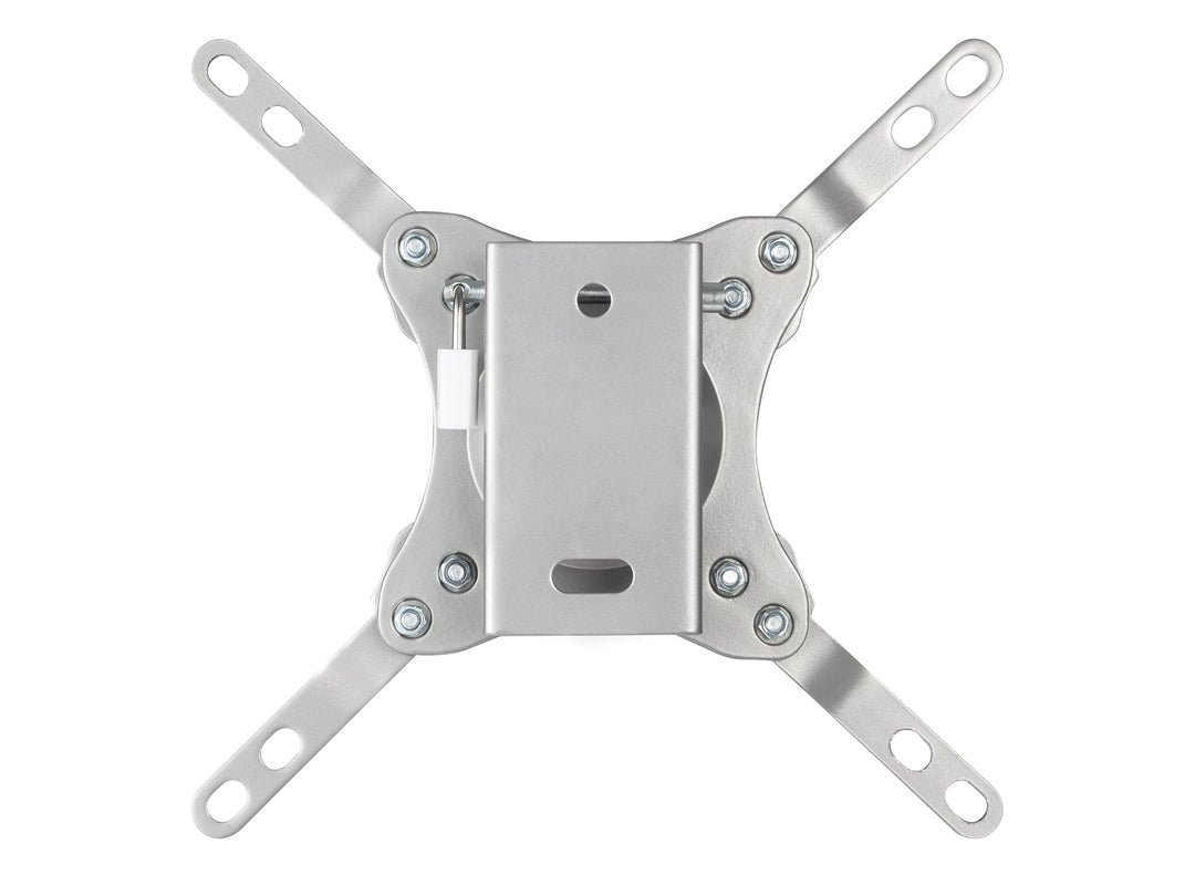 Multibrackets Wandhalterung, drehbar, für 19", VESA 100×100, bis 15 kg, höhenverstellbar, Silber
