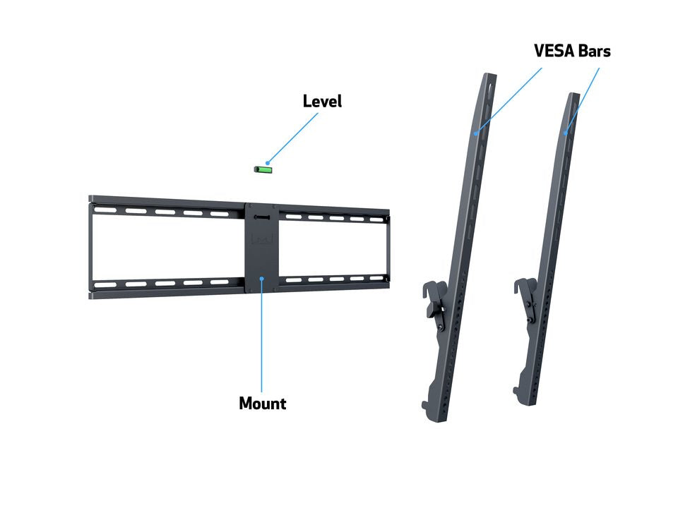 Multibrackets 4029 – Neigbare Wandhalterung für 55–75″, VESA 200×100–800×400, bis 75 kg, schwarz