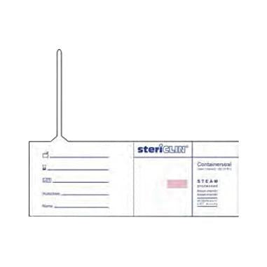 Stericlin Verpackungsband, Weiss, STEAM-Indikator, Verschlussöse