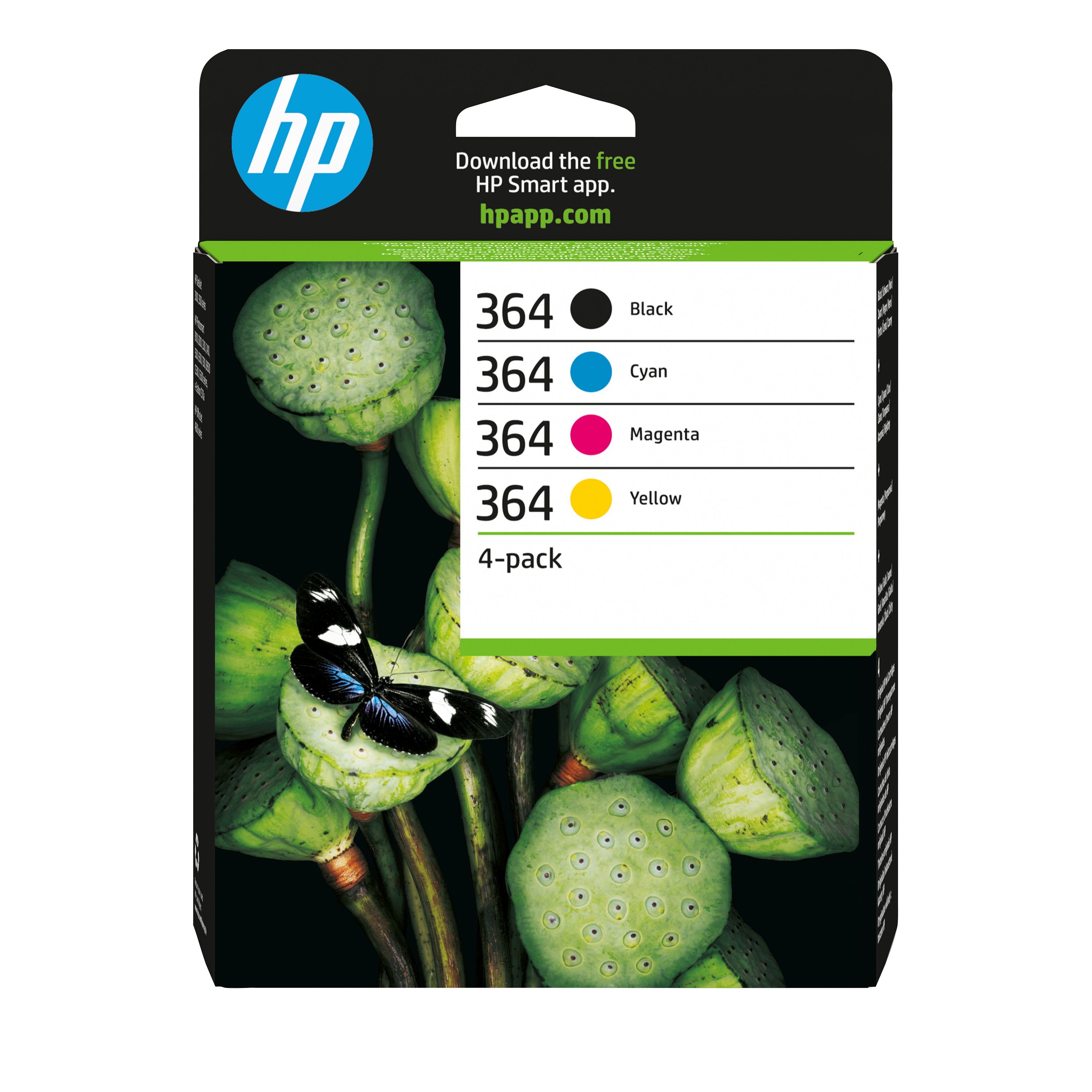 HP 364 Tintenpatronen-Multipack, 4er-Set (Original) – für HP DeskJet 3522/3524, Photosmart 5522/5524, B210c