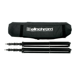 Elinchrom Tripod Set 2 Stativ – bis 235 cm, 3-teilig, mit Tragetasche – Schwarz