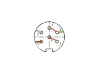 Watteco Amphenol-auf-Binder-Datenkabel, 2 m, für TORAN O, Pulse SENS O ATEX