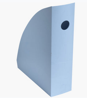 Exacompta Stehsammler Mag Cube – A4+ – Kunststoff – Hellblau – 266 × 82 × 305 mm