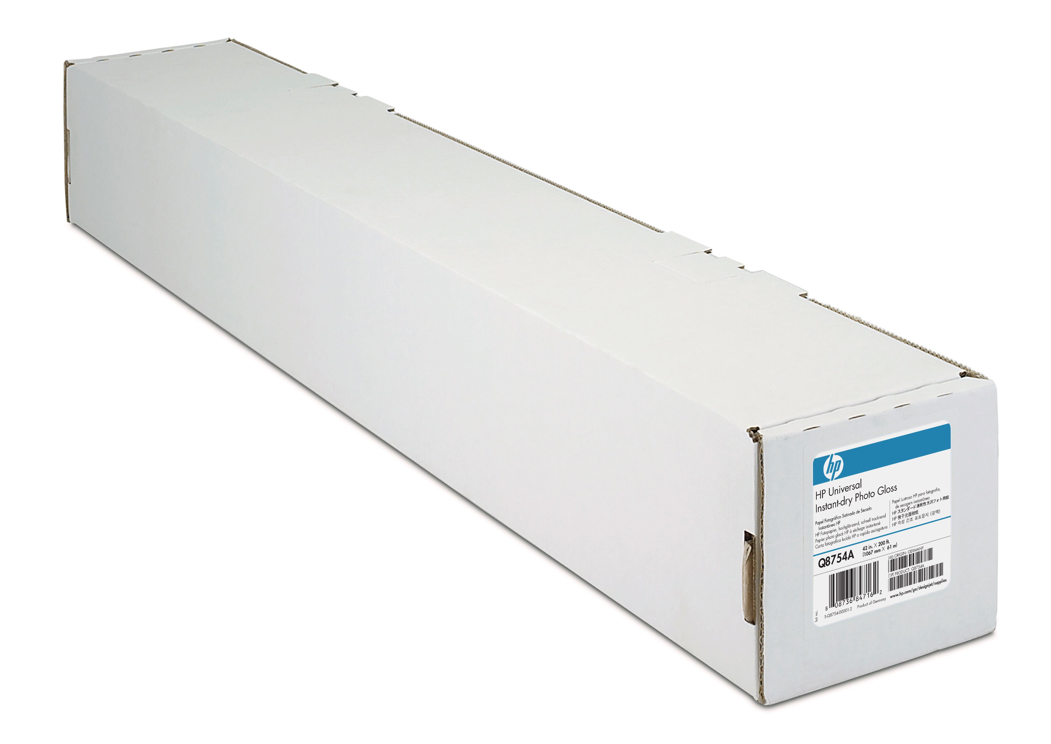 HP Fotopapier – glänzend, 1067 mm × 30 m, 190 g/m² – für DesignJet