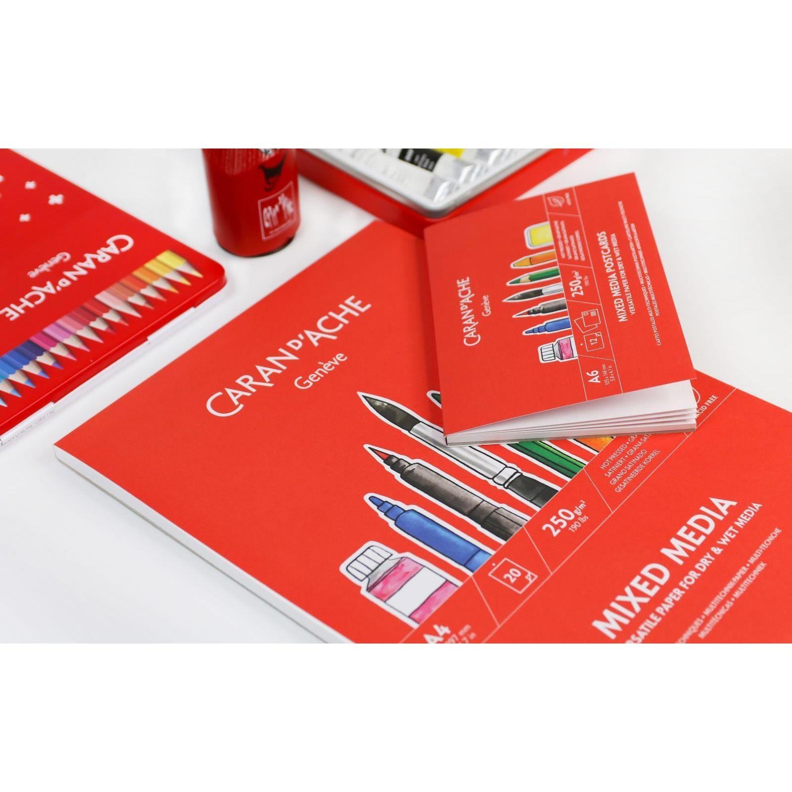 Caran d-Ache Caran d'Ache – Skizzenblock, Papier, 21 × 29,7 cm, weiss