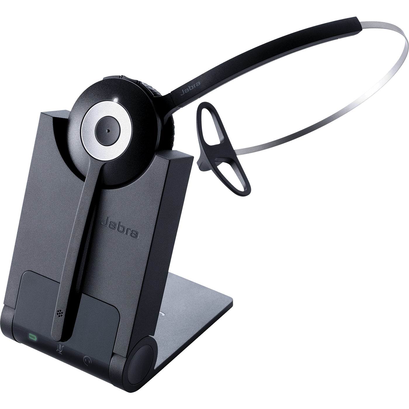 Jabra PRO 920 Office-Headset – On-Ear, Mono, Kabel + BT, mit Ladestation, Schwarz