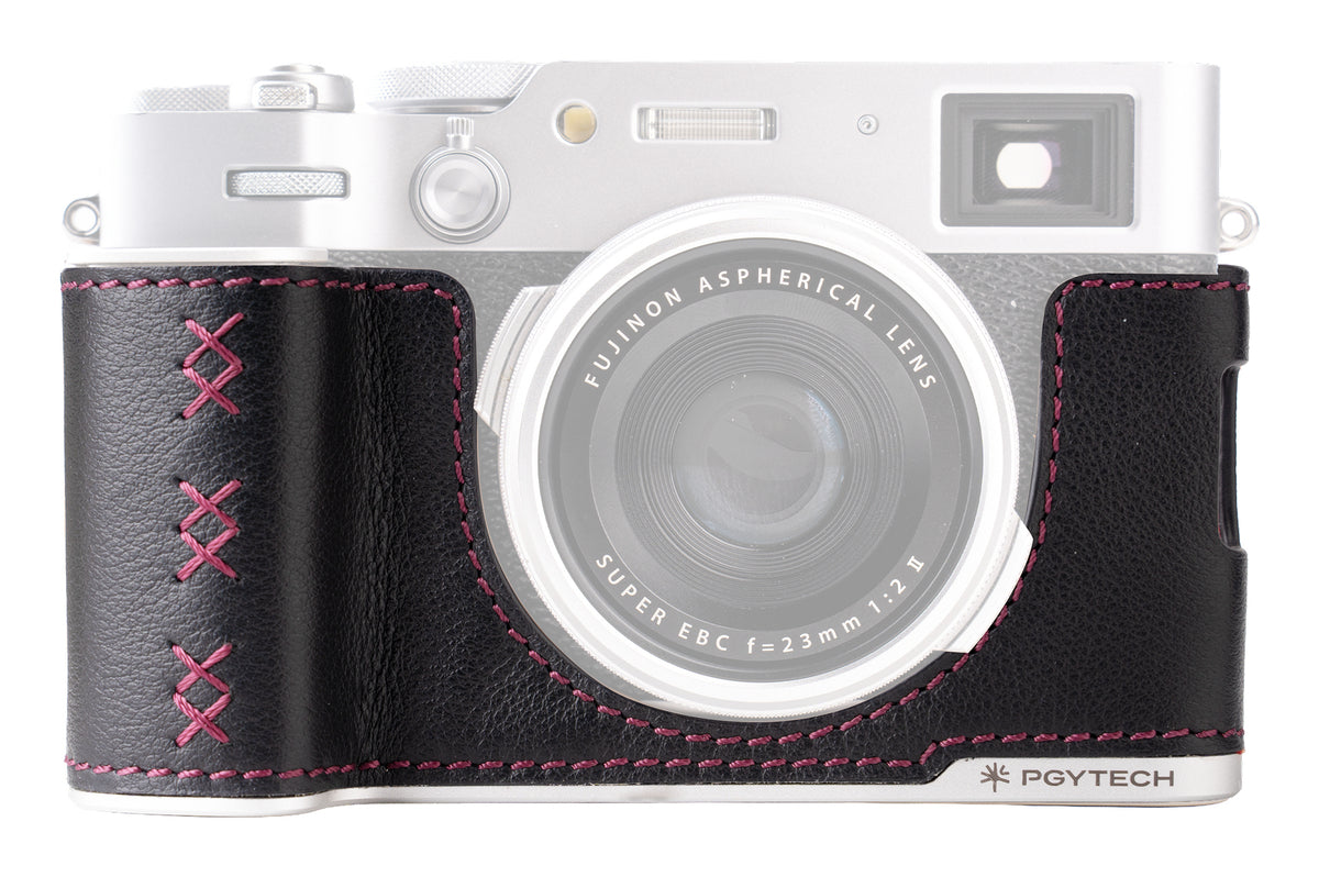 PGYTECH P-CB-546 Kameratasche – Leder, Aluminium, Mikrofaser – für Fujifilm X100 VI – Schwarz