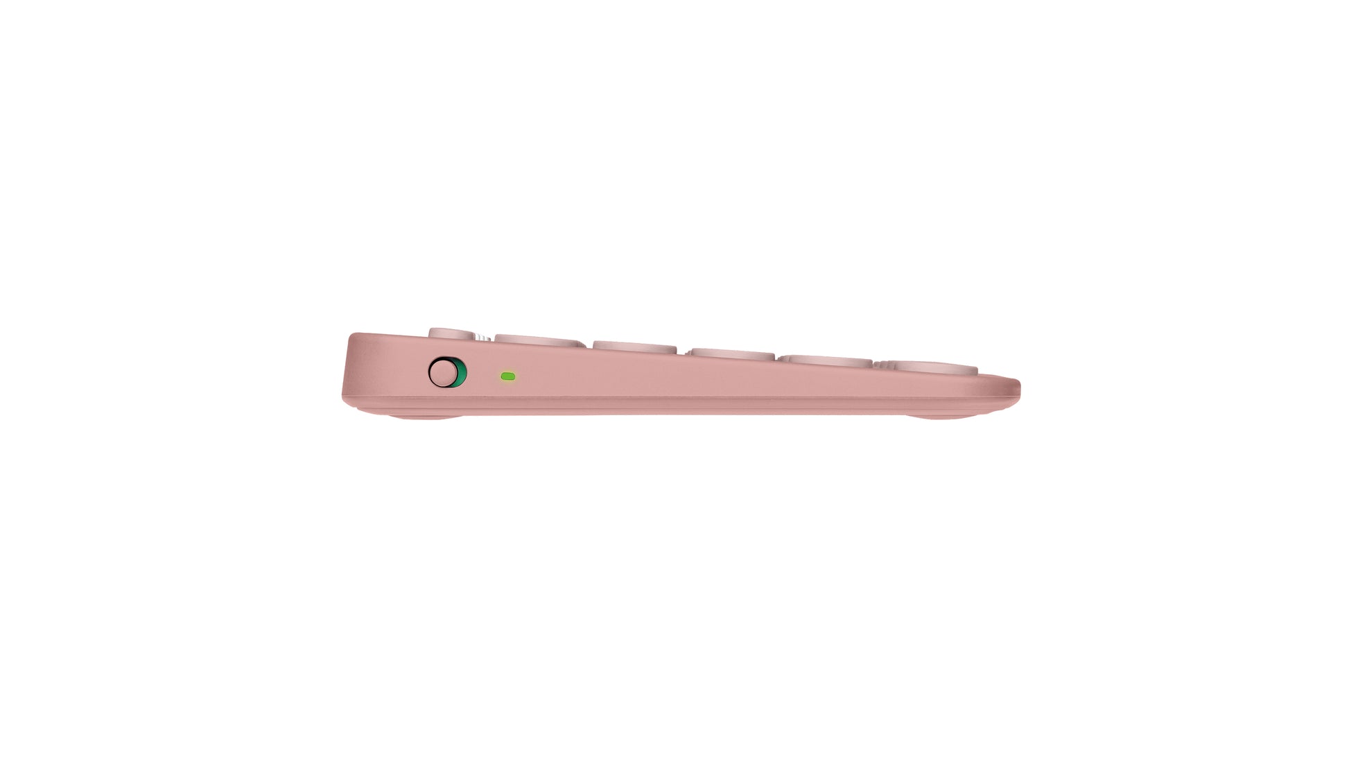 Logitech Pebble Keys 2 K380s – Mini Tastatur – Scherenmechanik – Bluetooth – QWERTY (UK‑INT) – Ohne Ziffernblock – Rose