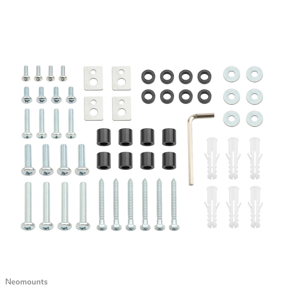 Neomounts PLASMA-W200 – Wandhalterung, neigbar, für 37–85″, VESA 200×200–865×480, bis 100 kg, silber