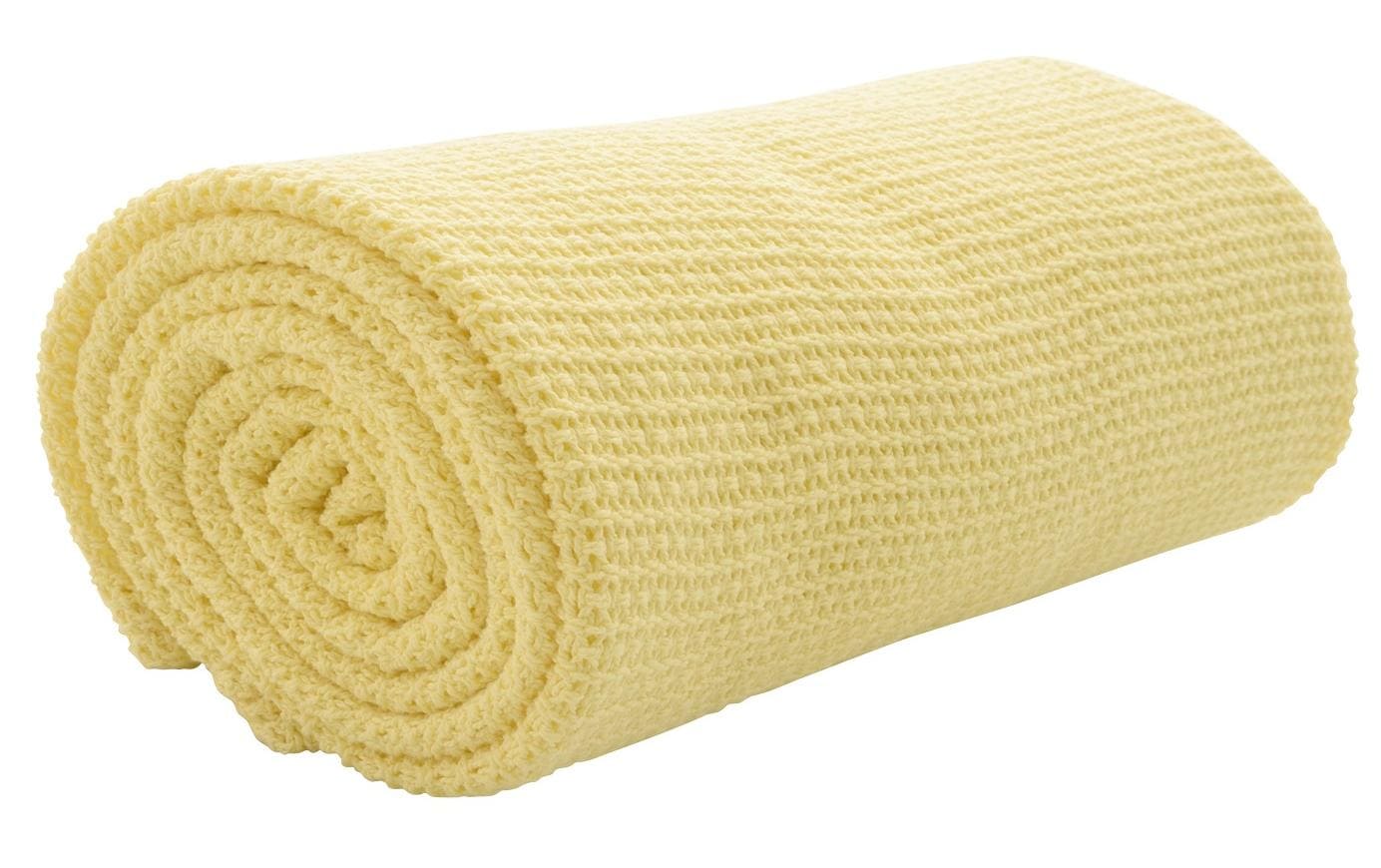 Eskimo Wohndecke – 150 × 210 cm, Baumwolle, Hellgelb