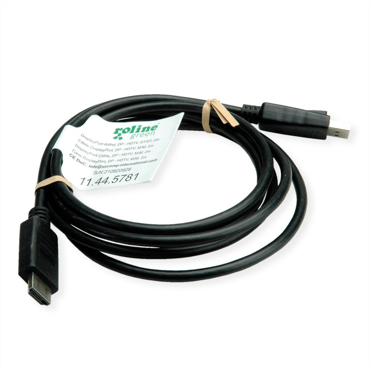 ROLINE GREEN DisplayPort auf HDMI Kabel DP 1.1 – 1080p 60 Hz – 3 m