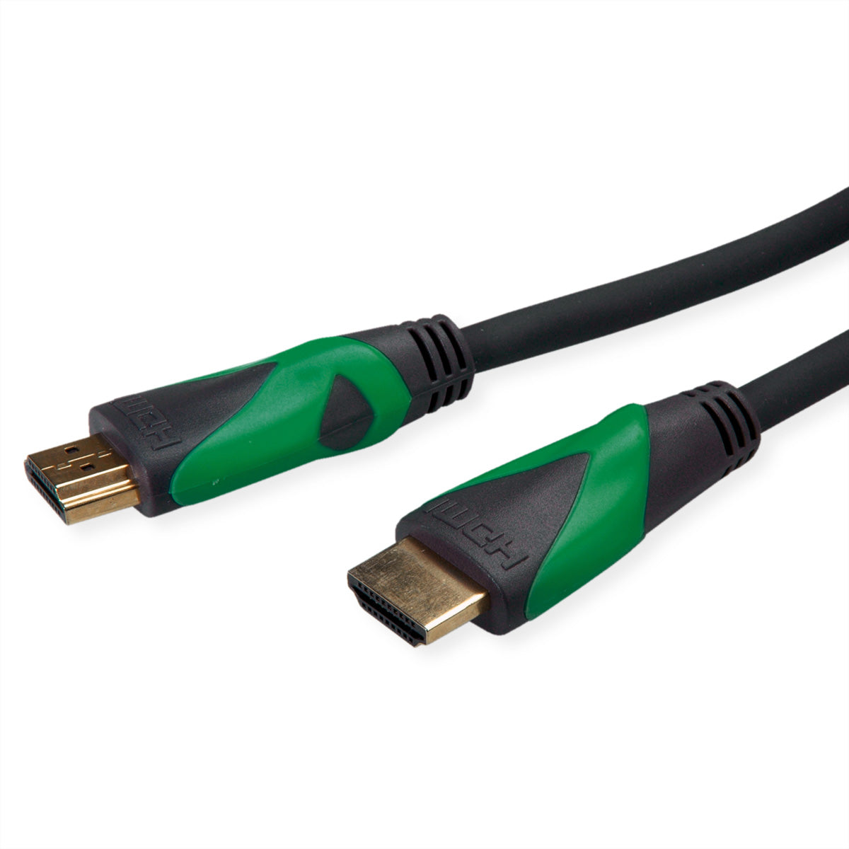 ROLINE GREEN HDMI Kabel HDMI 2.1 8K 60 Hz – 1 m – HDR, ARC – Schwarz/Grün
