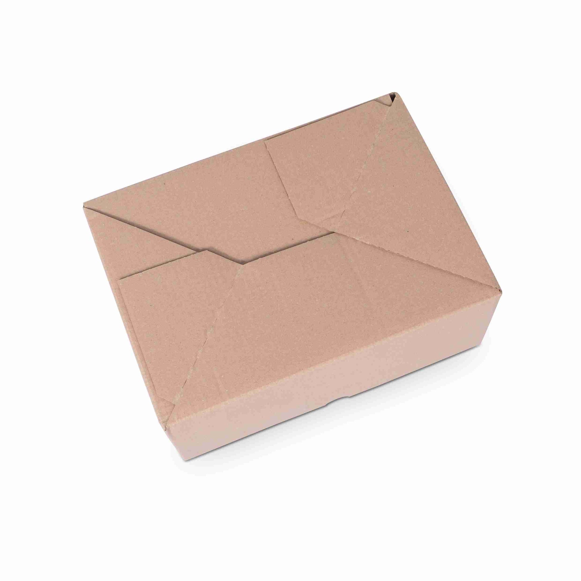 Model Teleskopbox – 305 × 215 × 130 mm, braun, Wellkarton, Automatikboden, Deckel – 1 Stk., ab 20 Stk.