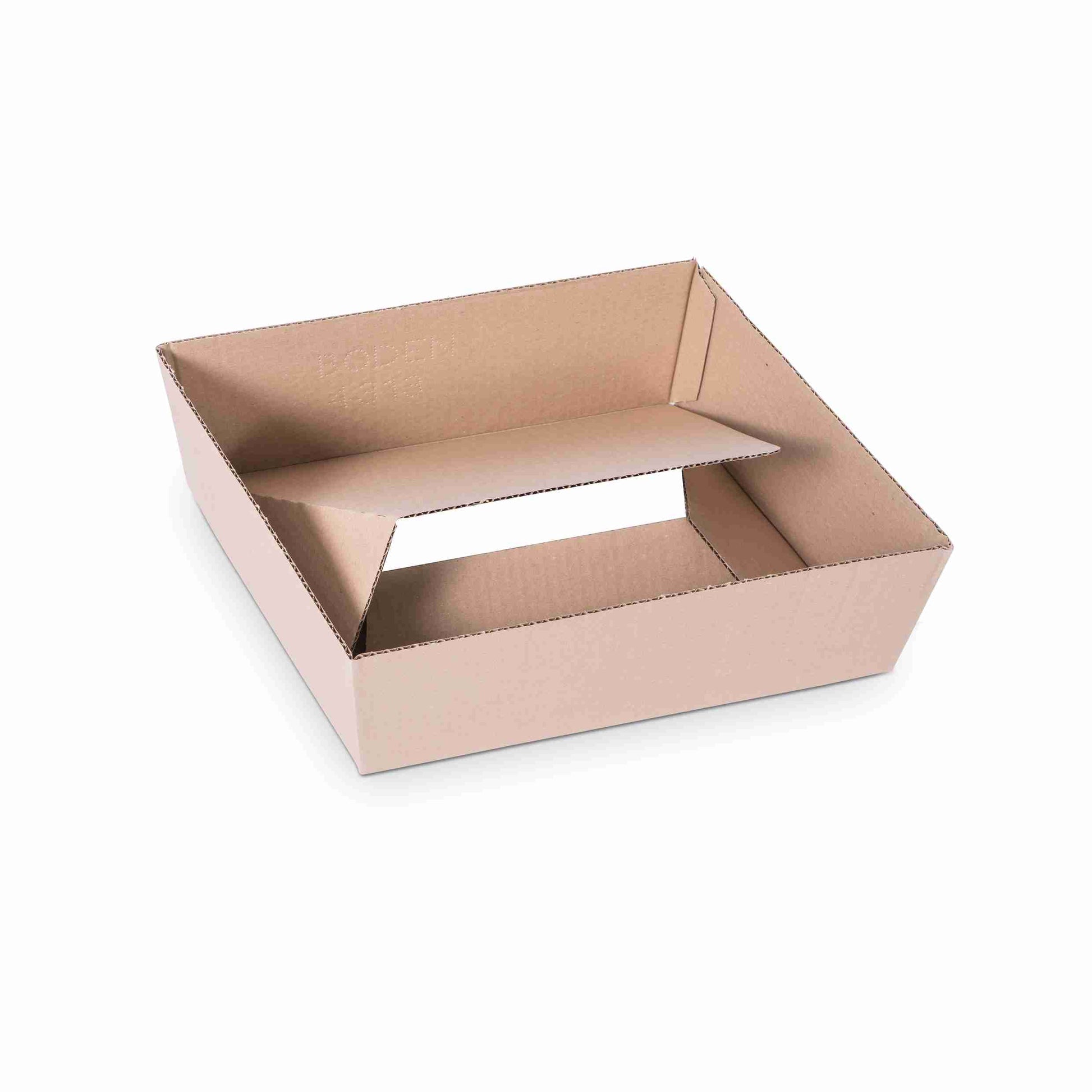 Model Teleskopbox – 305 × 215 × 130 mm, braun, Wellkarton, Automatikboden, Deckel – 1 Stk., ab 20 Stk.