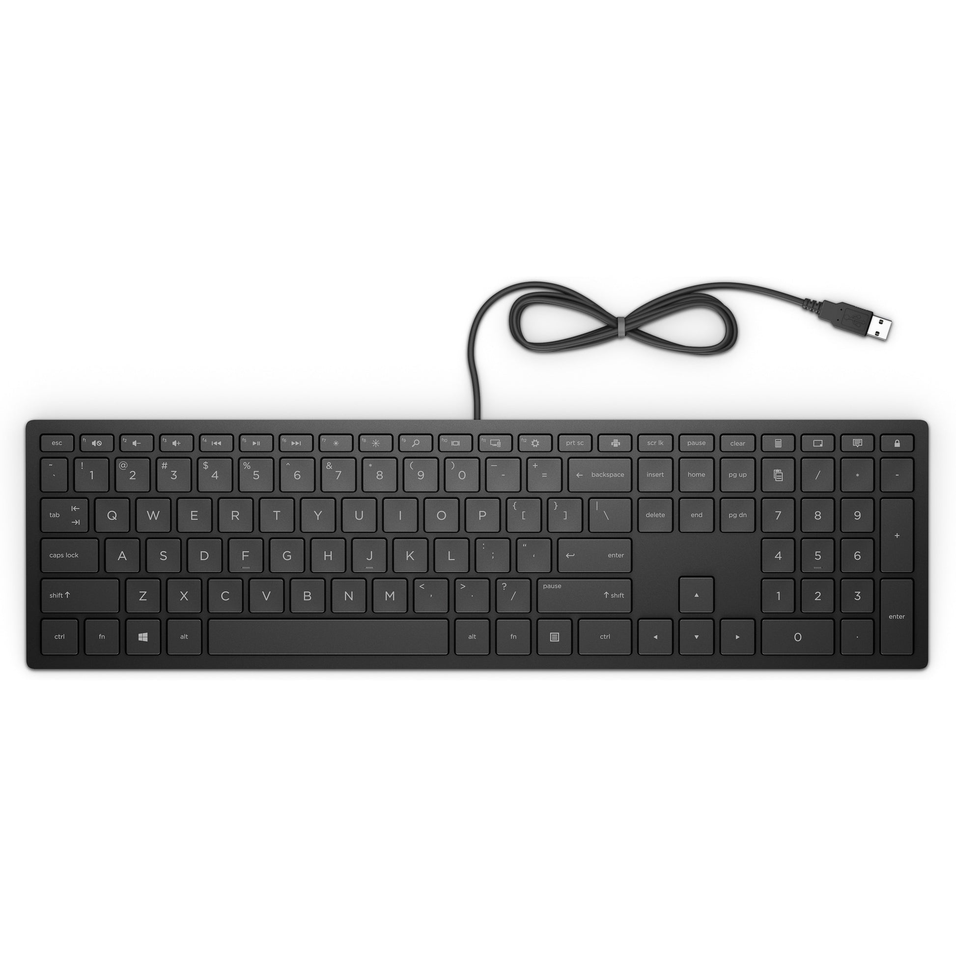 HP PAV Wired Keyboard 300 – Tastatur – Mechanisch – Kabelgebunden, USB – Schwarz