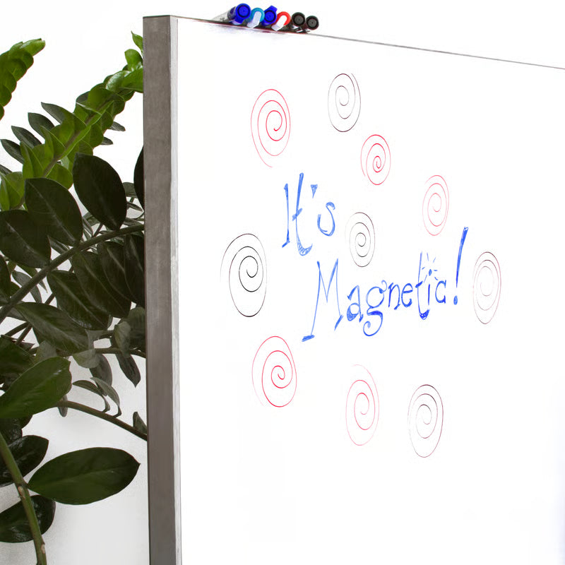 Supermagnete Whiteboardfolie – magnetisch, weiss – 100 × 500 cm, 1 Rolle