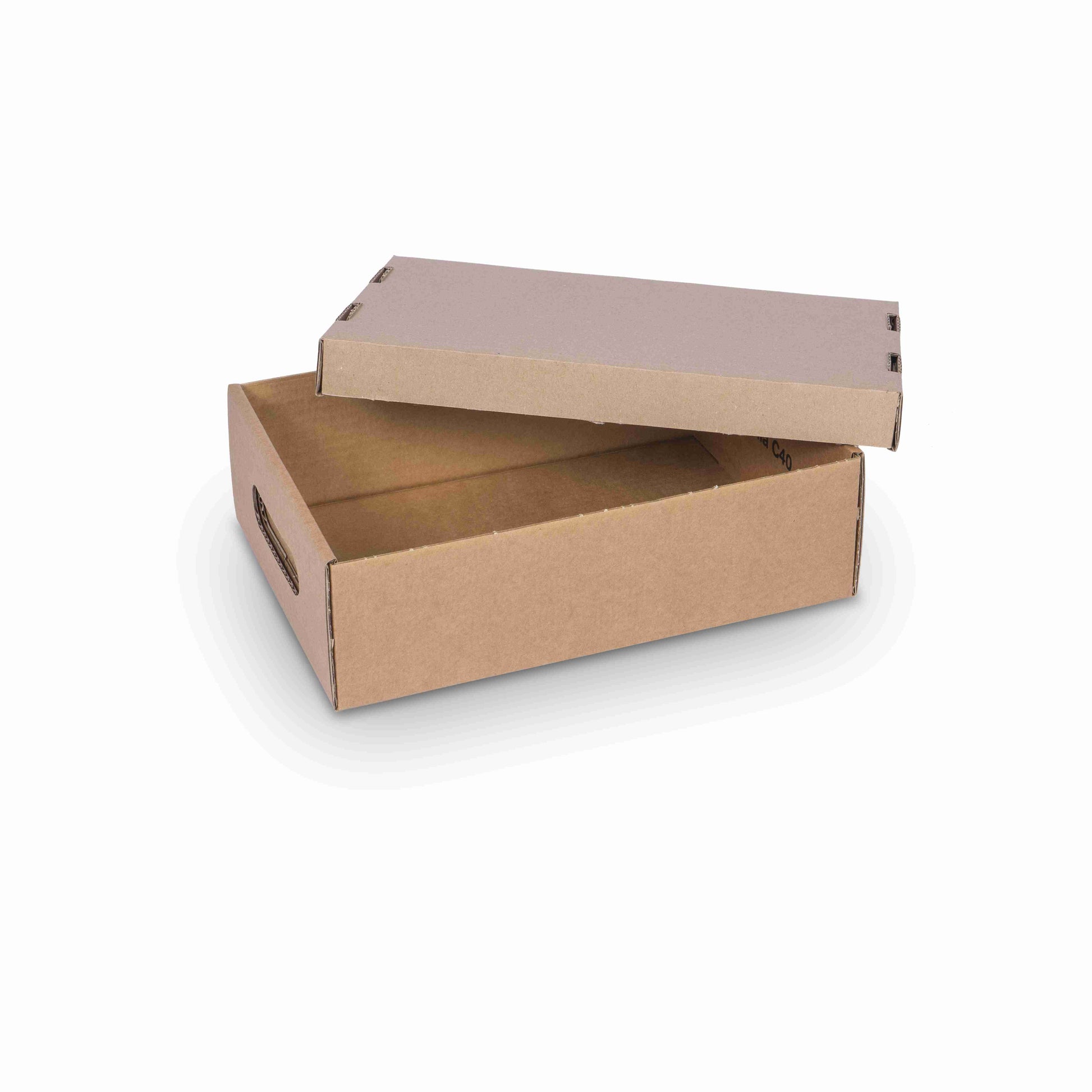 Model Stülpschachtel-Boden – für Galia C40 – 267 × 187 × 84 mm, 1-wellig (4 mm), braun – 1 Stk.