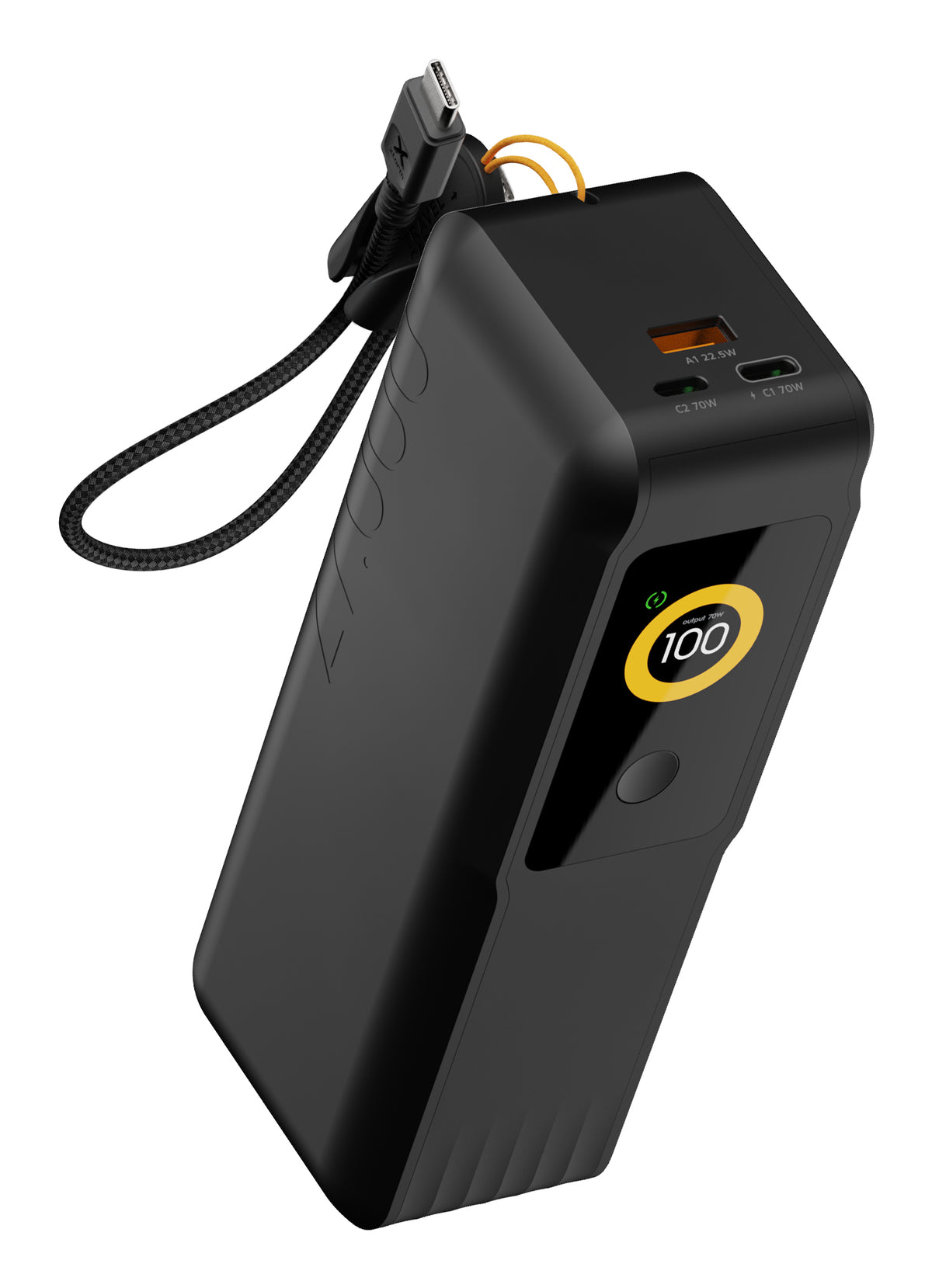 Xtorm NextGen6 Powerbank 27'000 mAh – 70 W PD, 2× USB-C, 1× USB-A, schwarz
