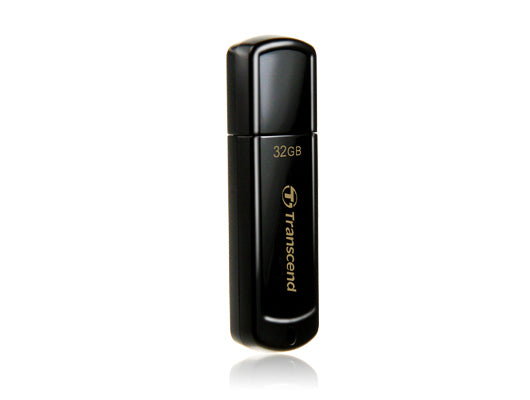 Transcend JetFlash 350 USB-Stick – 32 GB, USB 2.0, Schwarz