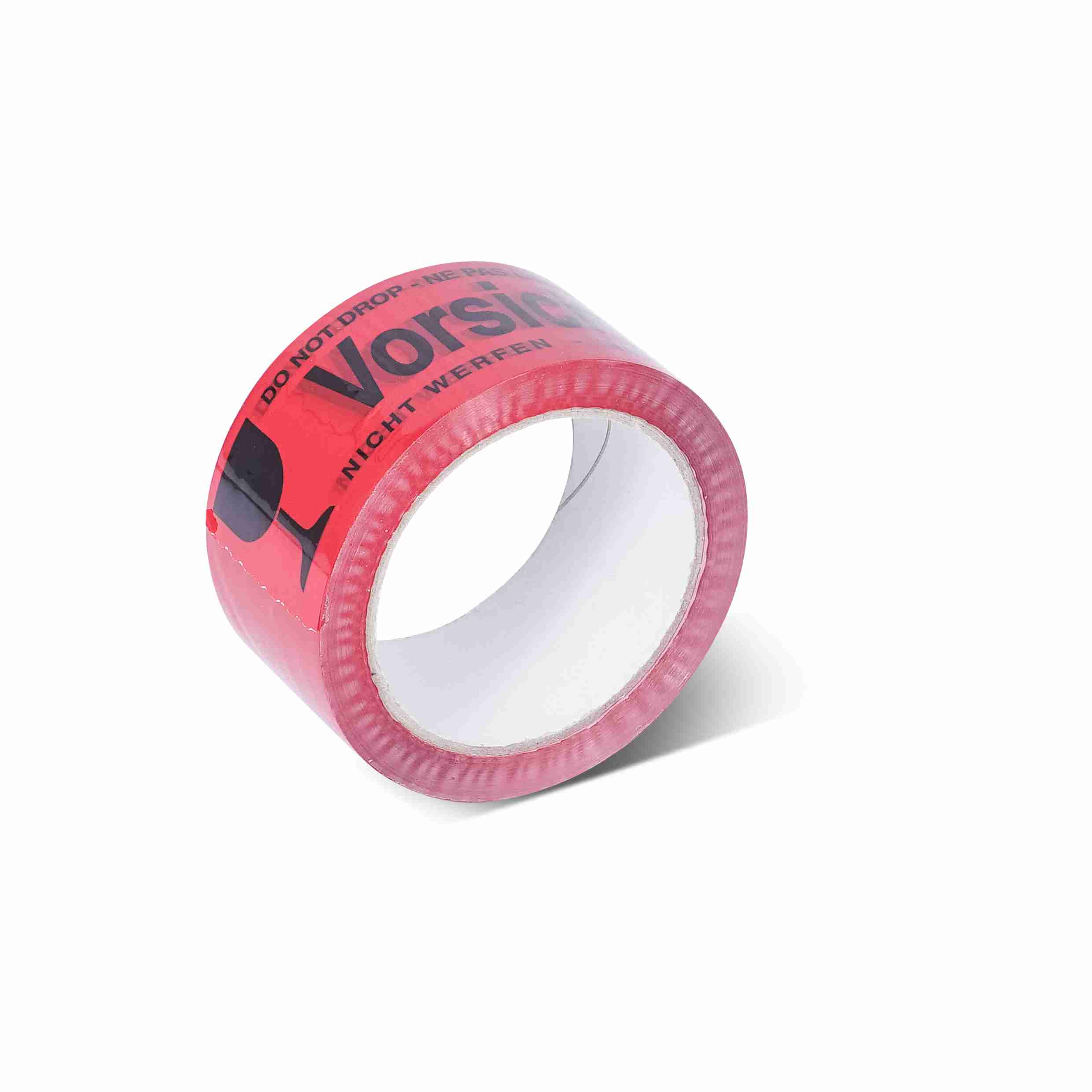 Model – Warnband, PP, rot, Aufdruck "Vorsicht Glas" – 50 mm × 66 m – 1 Palette (2'376 Stk.)