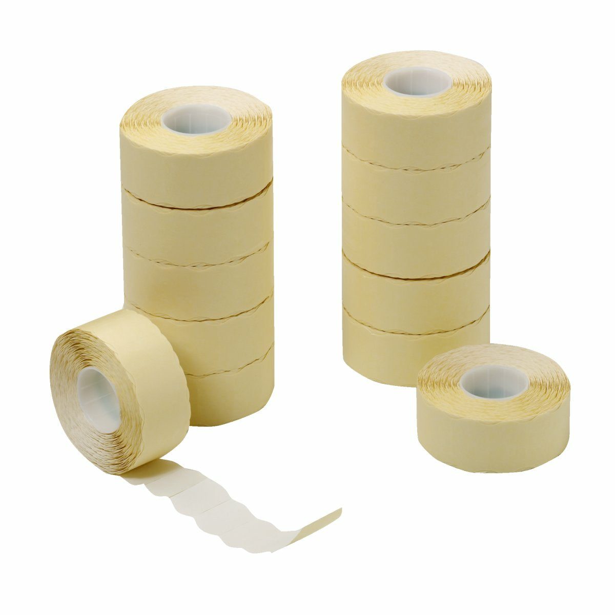 Herlitz Etiketten für Preisauszeichner – 26 × 16 mm, permanent, weiss, Rolle mit 1200 Etiketten