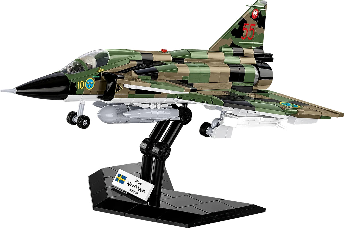 COBI SAAB AJS 37 Viggen Bausatz – 911-teilig – 22,5 × 12,5 × 33 cm – ab 9 J.