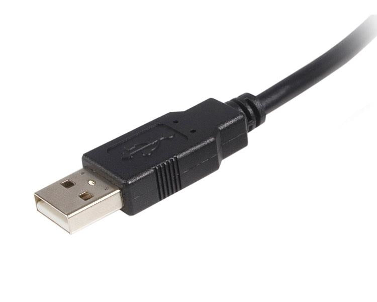 StarTech.com USB-A-auf-USB-B-Kabel – USB 2.0 (480 Mbit/s) – 0,5 m – Schwarz