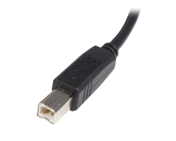 StarTech.com USB-A auf USB-B Kabel – USB 2.0 (480 Mbit/s) – 5 m – PVC-Mantel – Schwarz