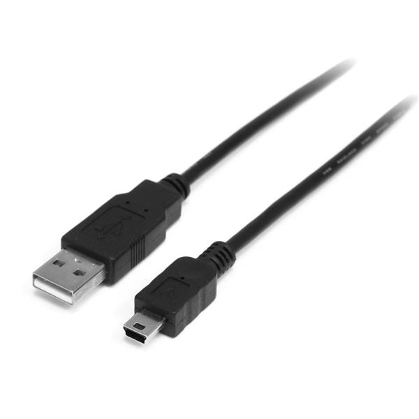 StarTech.com USB-A auf Mini-USB-B Kabel – USB 2.0 (480 Mbit/s) – 2 m – Schwarz