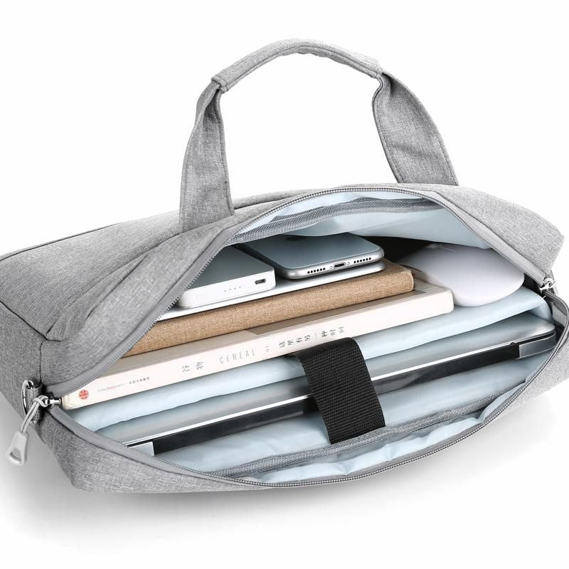 eSTUFF Notebook-Tasche 15,6" – Abnehmbarer Schultergurt, Trolley-Haltegurt – Grau