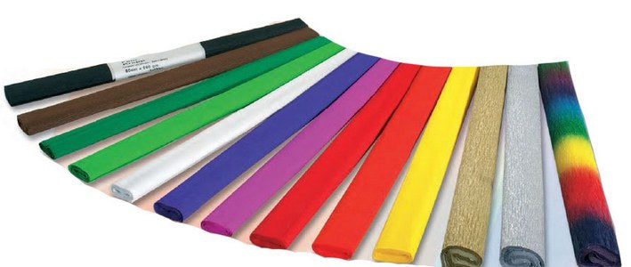 Folia Krepppapier – 50 cm × 2,5 m – 22 g/m² – Silber