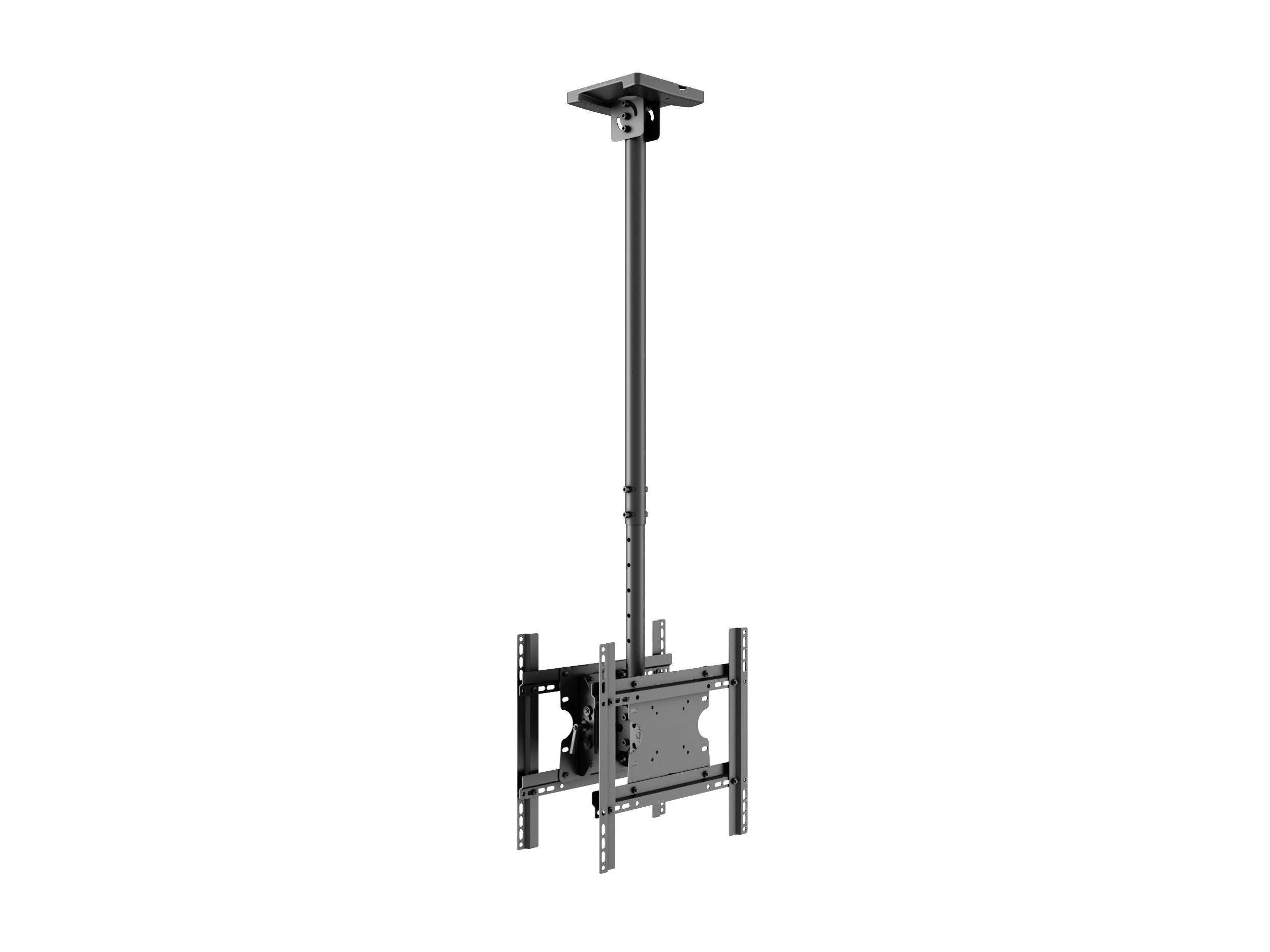 Multibrackets MBB 5477 – Deckenhalterung, drehbar, neigbar, für 32–55", VESA 100×100–400×400, bis 65 kg, schwarz
