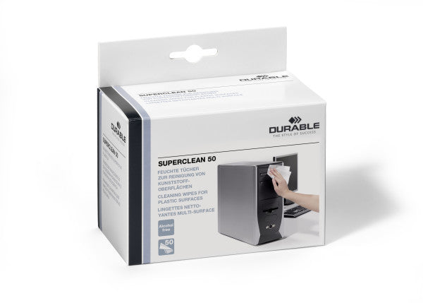 Durable Reinigungstücher – Weiss – 50 Stk.