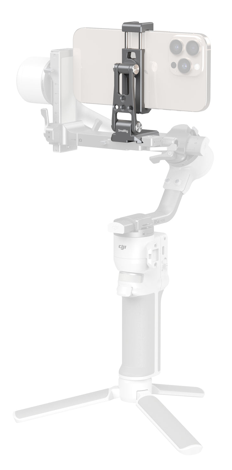 SmallRig Arca-Standard Telefonhalterung – Spezialzubehör – Arca-Standard, für DJI RS 4 Mini & RS 3 Mini – Grau