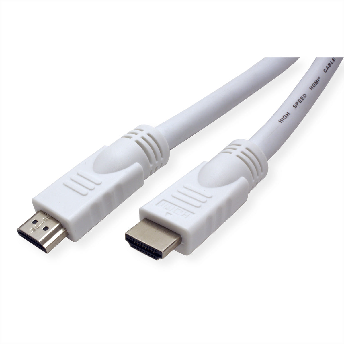 VALUE HDMI Kabel (A–A, M–M) 1080p 60 Hz – 15 m – ARC, Ethernet – Weiss – für Geräte mit HDMI‑Port