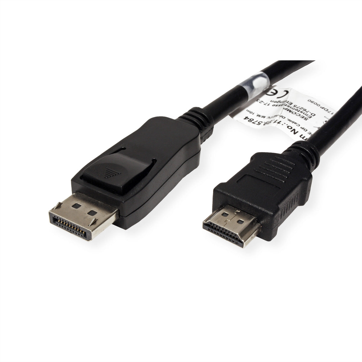 VALUE DisplayPort auf HDMI Kabel DP 1.1 1080p 60 Hz – 10 m – für TV mit HDMI-Port