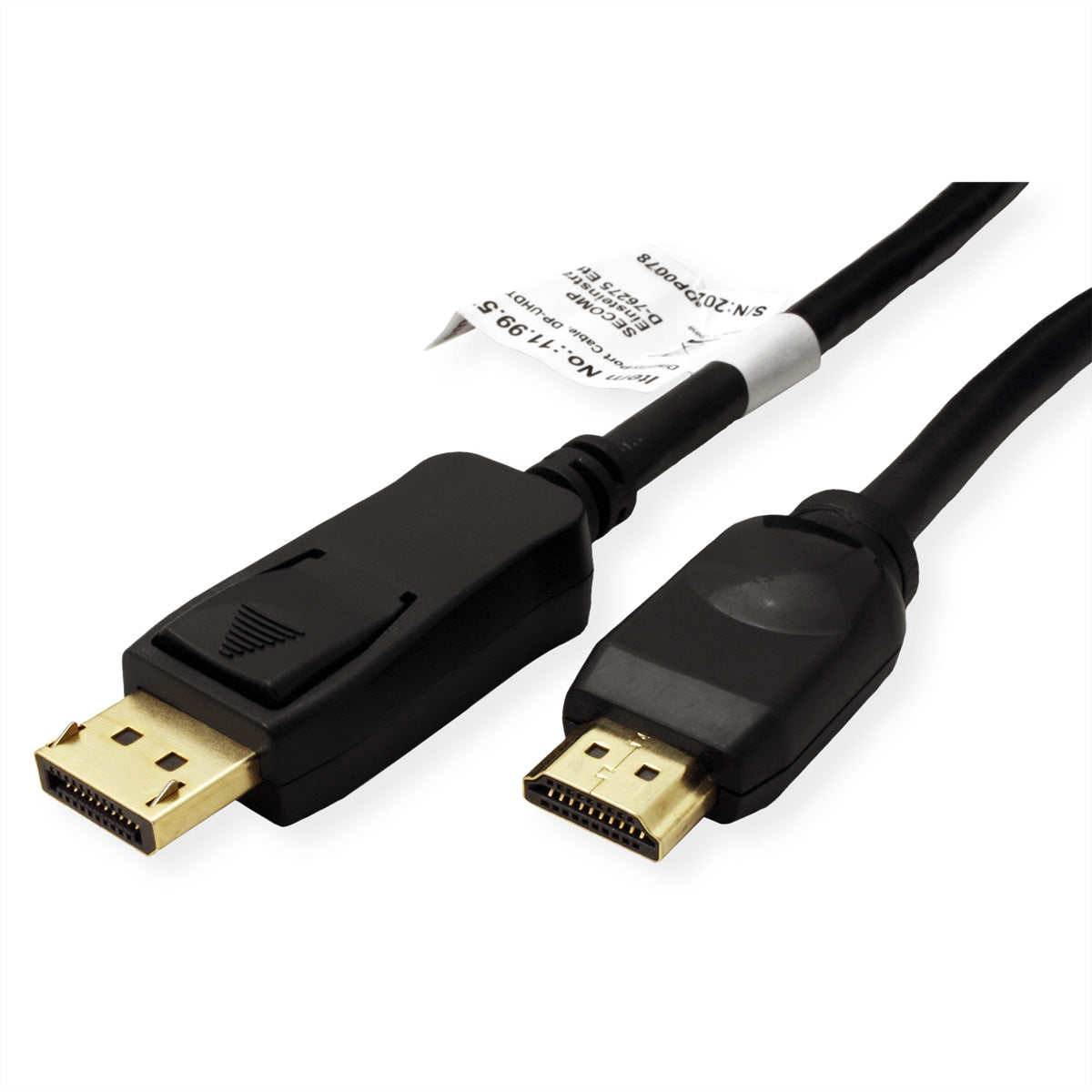 VALUE DisplayPort auf HDMI Kabel DP 1.2 4K 60 Hz – 7,5 m – für TV mit HDMI-Port