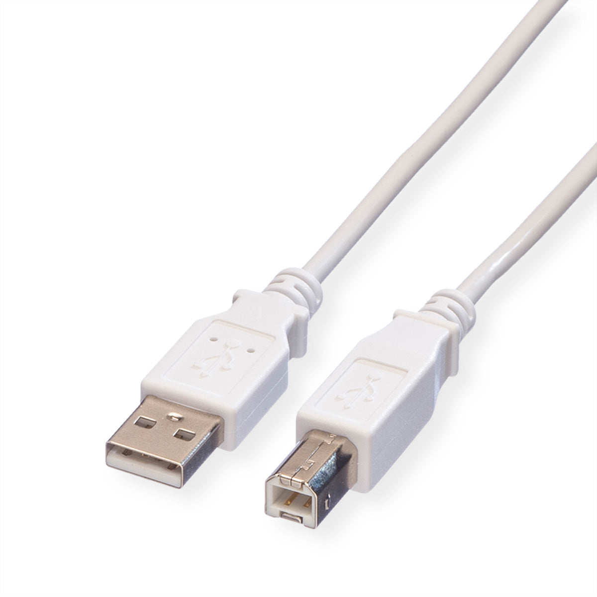 VALUE USB-A auf USB-B Kabel – USB 2.0 (480 Mbit/s) – 4,5 m – Weiss