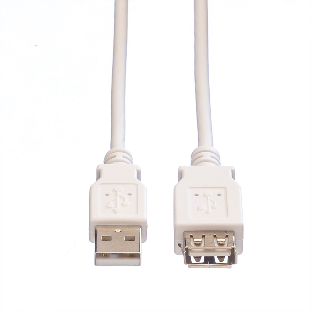 VALUE USB-A Verlängerungskabel (Stecker auf Buchse) – USB 2.0 (480 Mbit/s) – 1,8 m – Weiss
